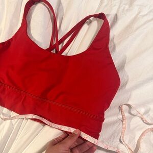 Lululemon Red Strappy Sports Bra